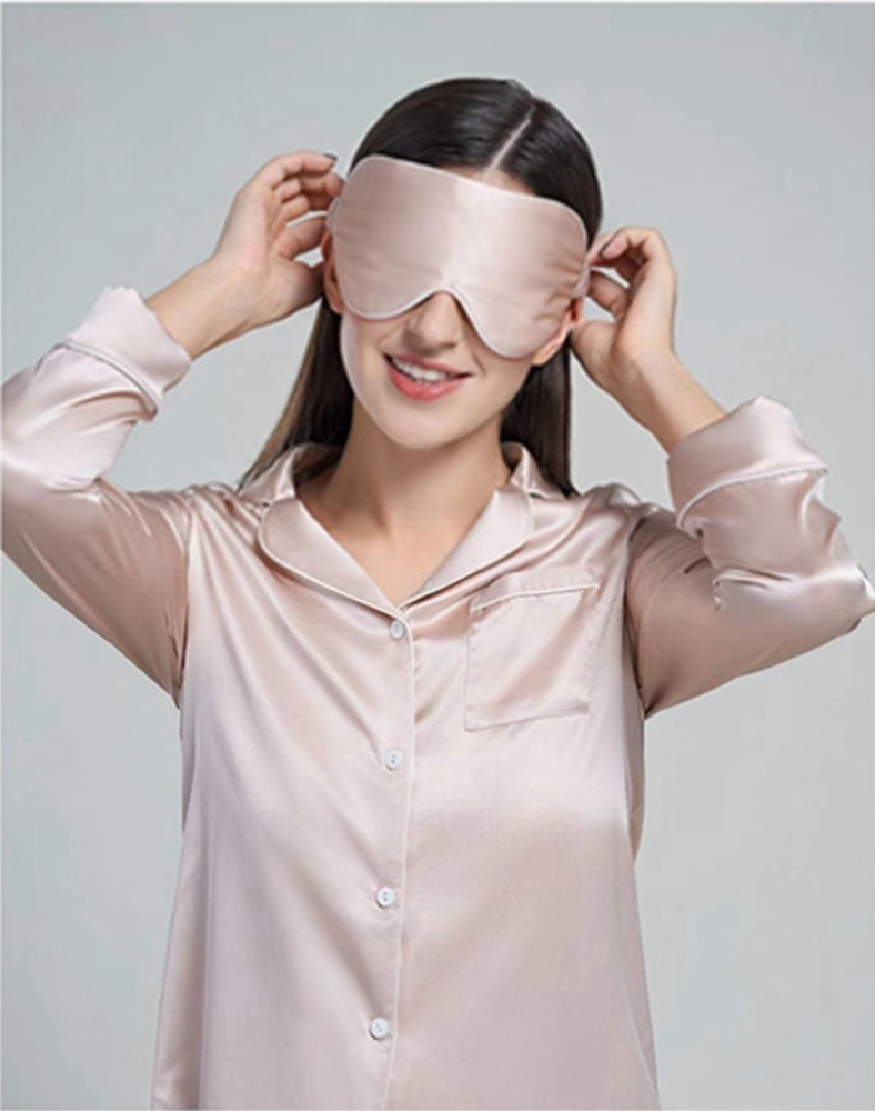 100% Mulberry Silk Charmeuse Sleeping Aid Eye Mask