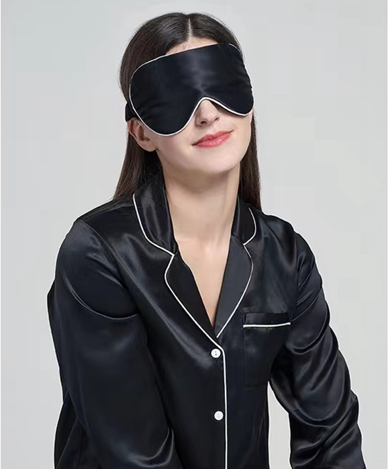 100% Mulberry Silk Charmeuse Sleeping Aid Eye Mask