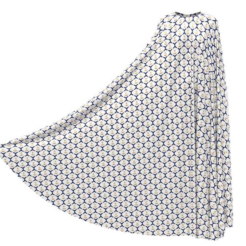 Gold Chain Print 100% Mulberry Silk Satin Fabric  Pattern #05