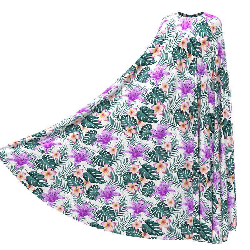 Jungle Print 100% Silk Satin Fabric 45" Wide