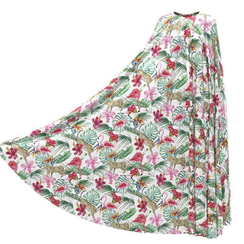 Leopard Print 100% Mulberry Silk Charmeuse Fabric Pattern #01