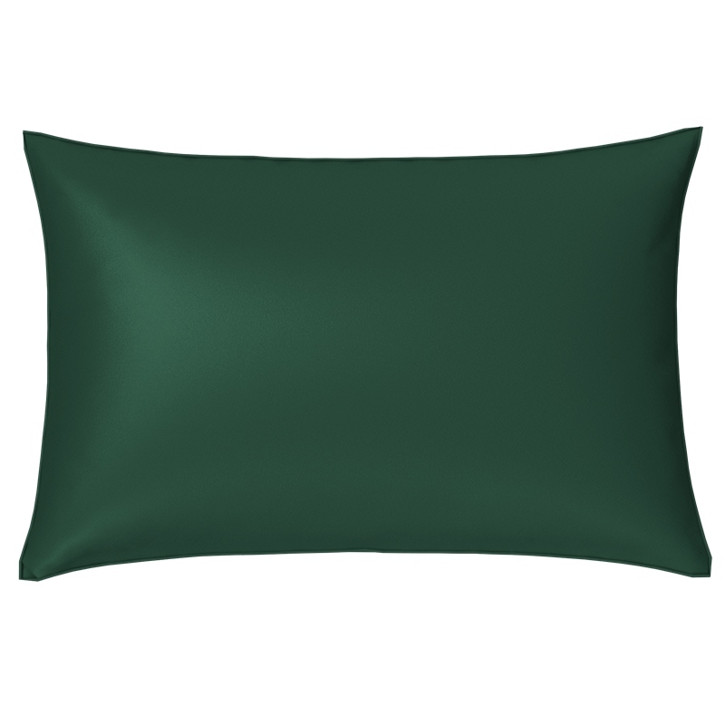 The Highest 40mm 100% Mulberry Silk Pillowcase Color Dark Green