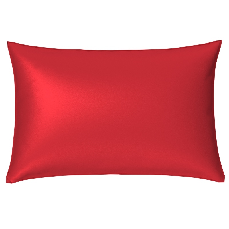 The Highest 40mm 100% Mulberry Silk Pillowcase Color Red