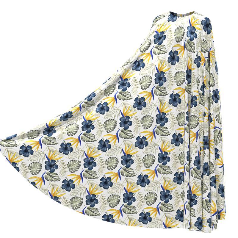 Jungle Print 100% Silk Satin Fabric 45" Wide