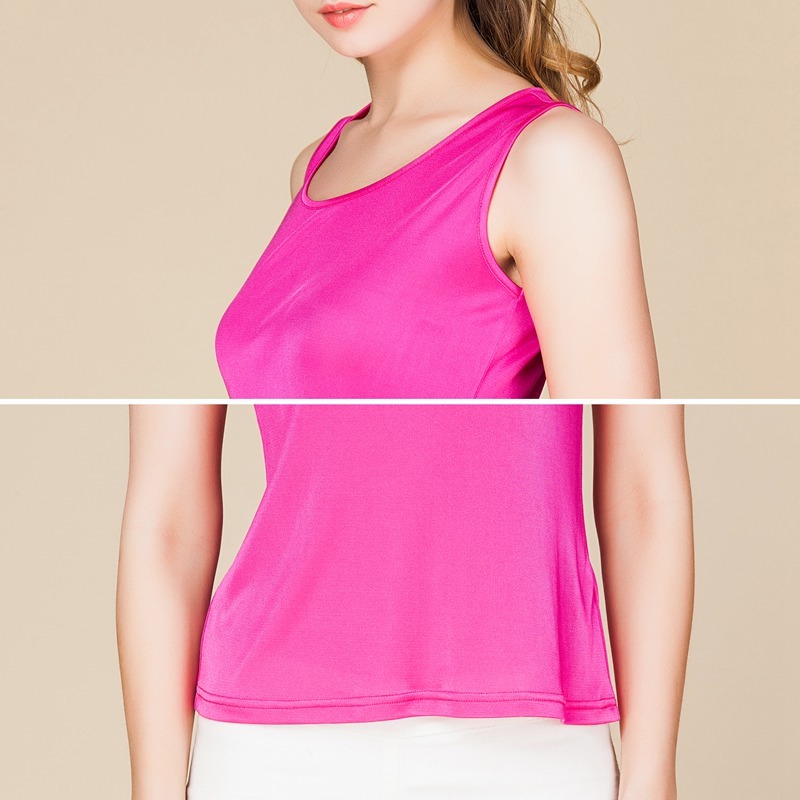 Women's 100% Mulberry Silk Knitted Tank Top