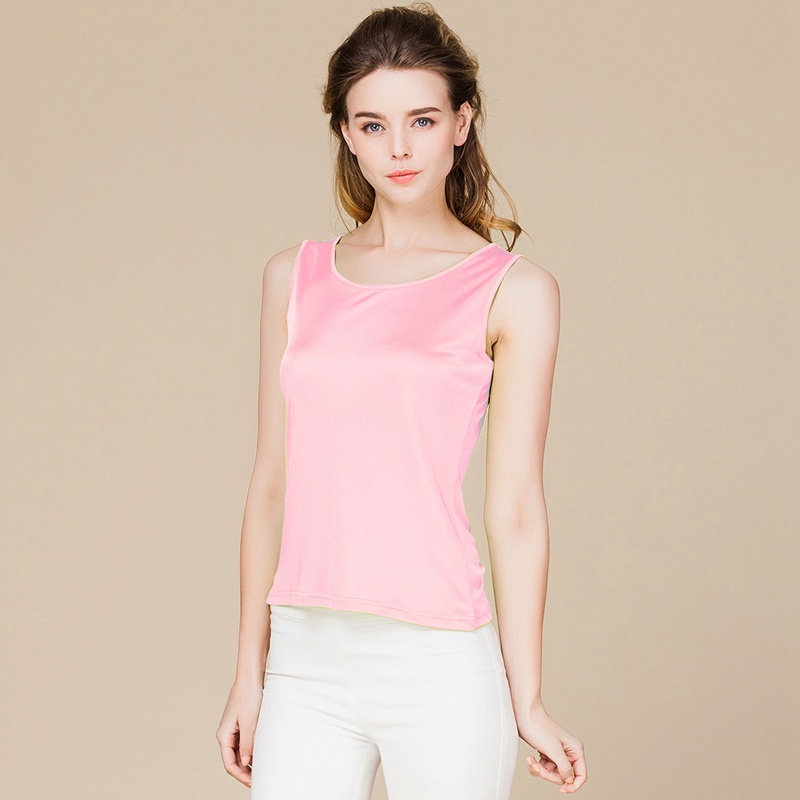 Women's 100% Mulberry Silk Knitted Tank Top