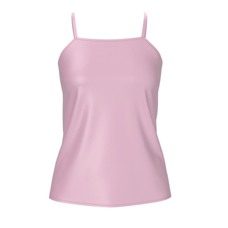 Pink Silk Camisole Tops