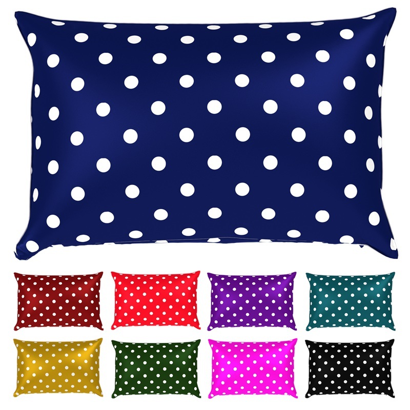 Polka Dot Silk Pillowcase