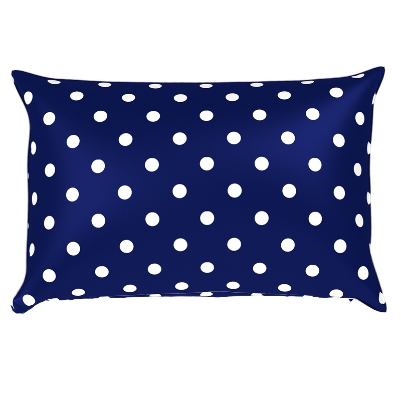 Polka Dot Silk Pillowcase