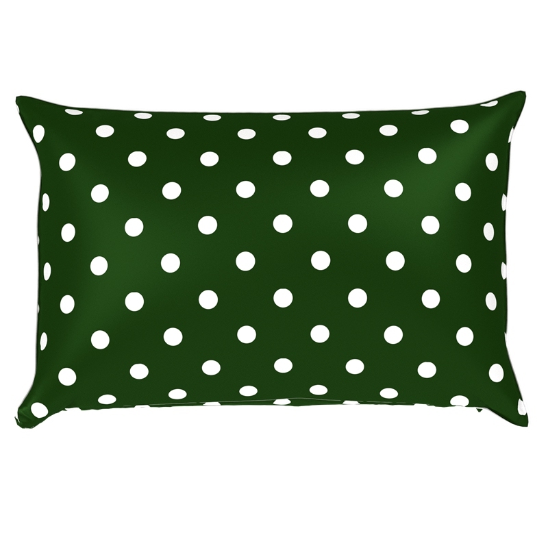 Polka Dot Silk Pillowcase