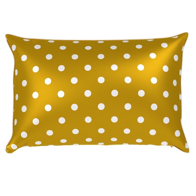 Polka Dot Silk Pillowcase