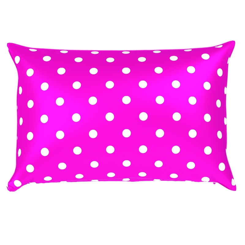 Polka Dot Silk Pillowcase