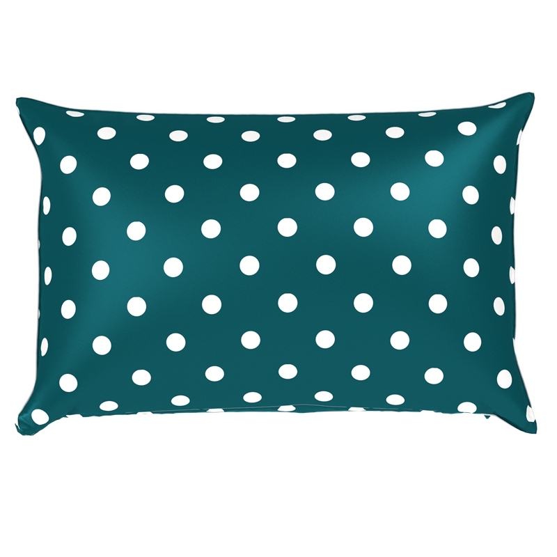 Polka Dot Silk Pillowcase
