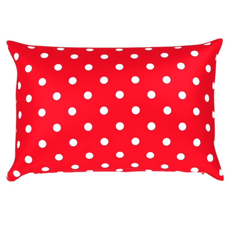 Polka Dot Silk Pillowcase