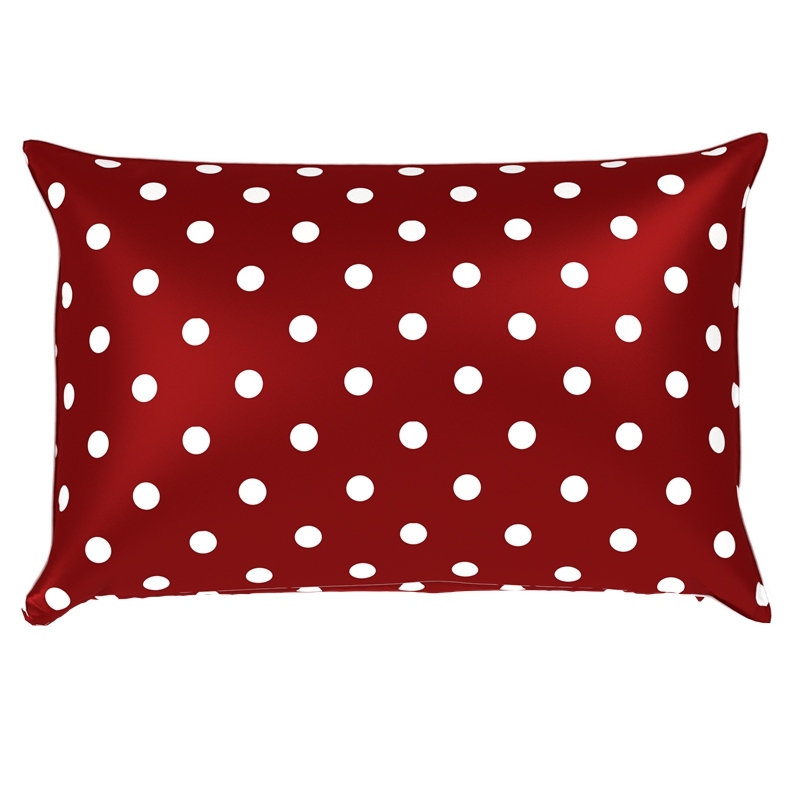 Polka Dot Silk Pillowcase