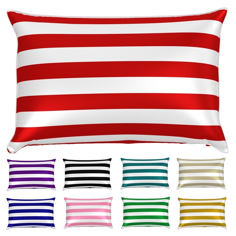 Striped Silk Pillowcase