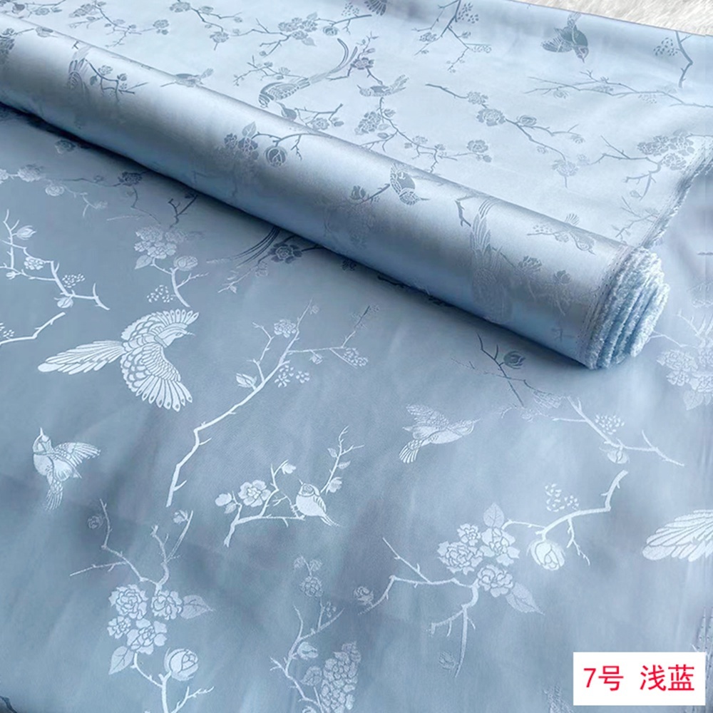 30mm 100% Mulberry Silk Jacquard Fabric 45" Wide