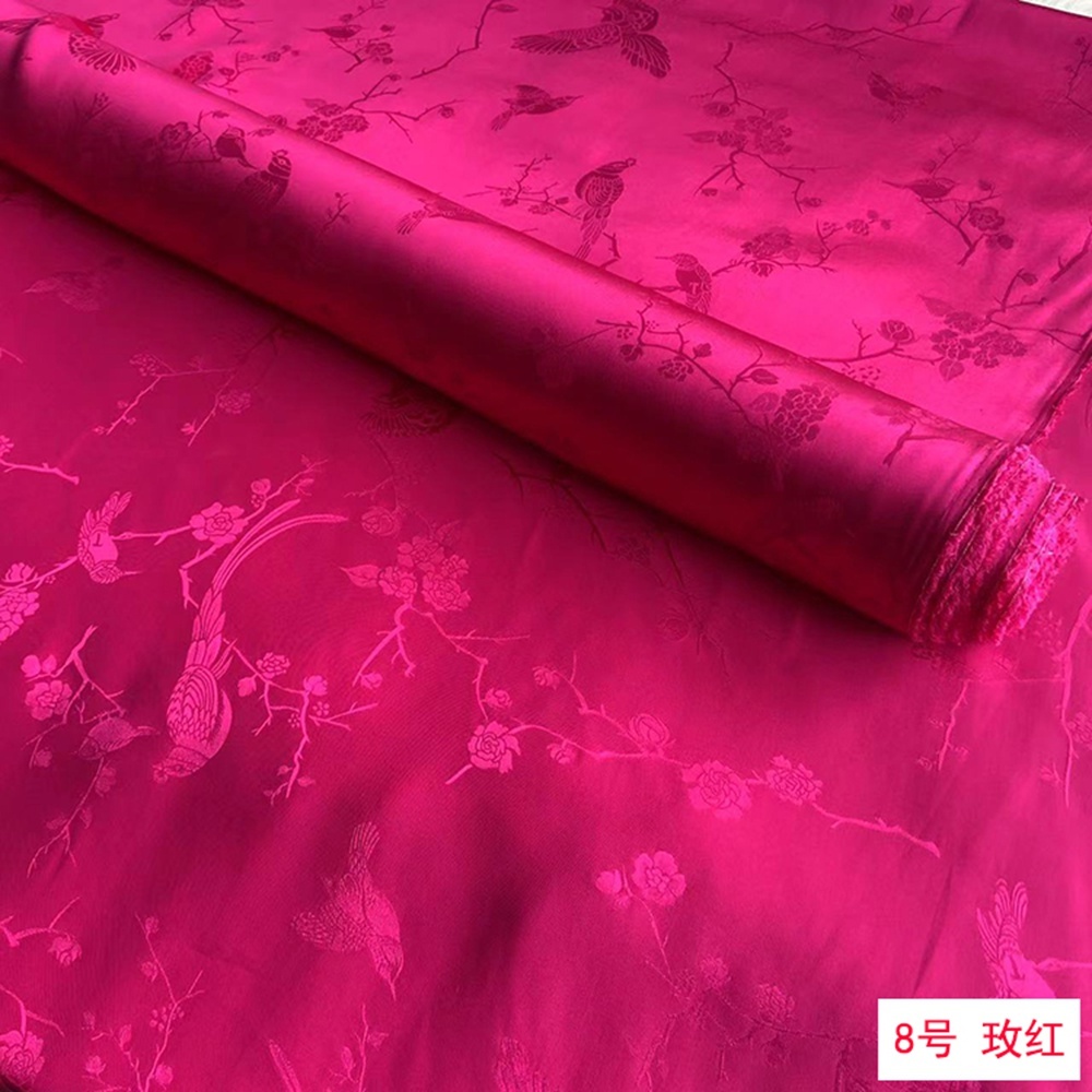 30mm 100% Mulberry Silk Jacquard Fabric 45" Wide