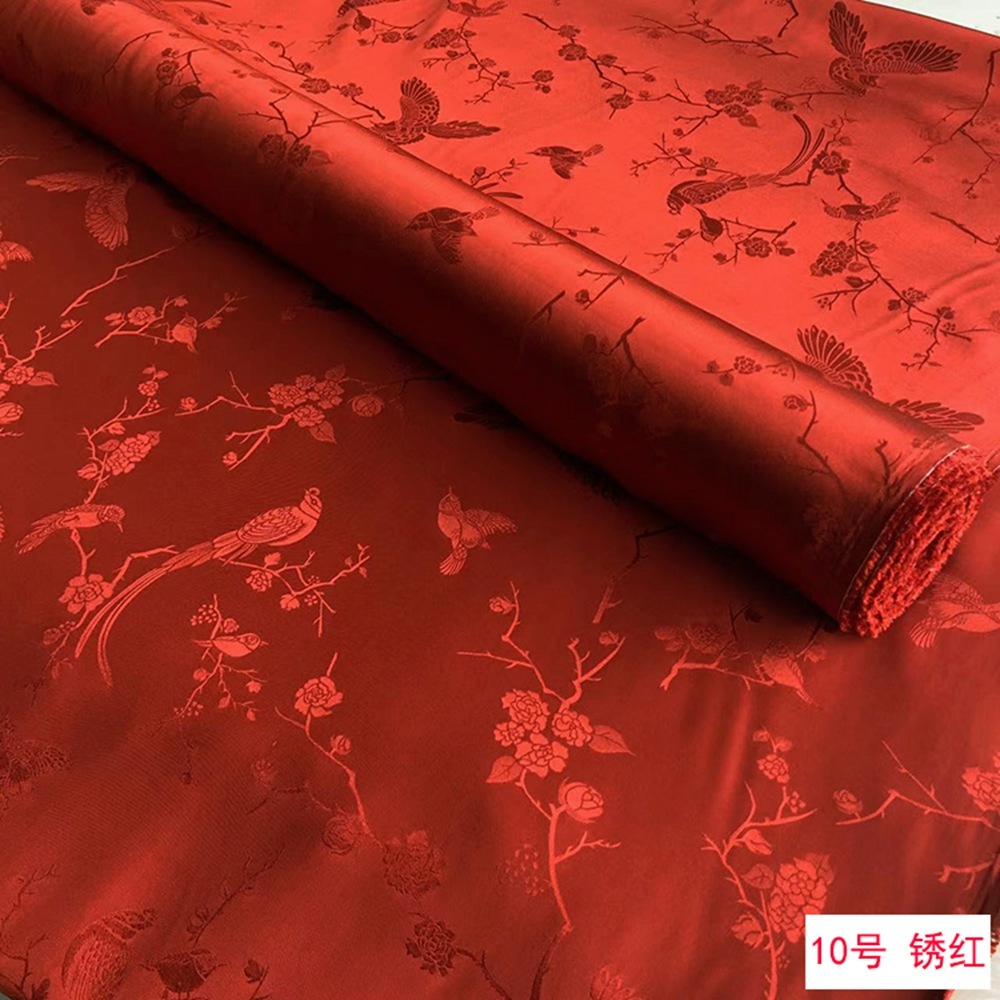 30mm 100% Mulberry Silk Jacquard Fabric 45" Wide