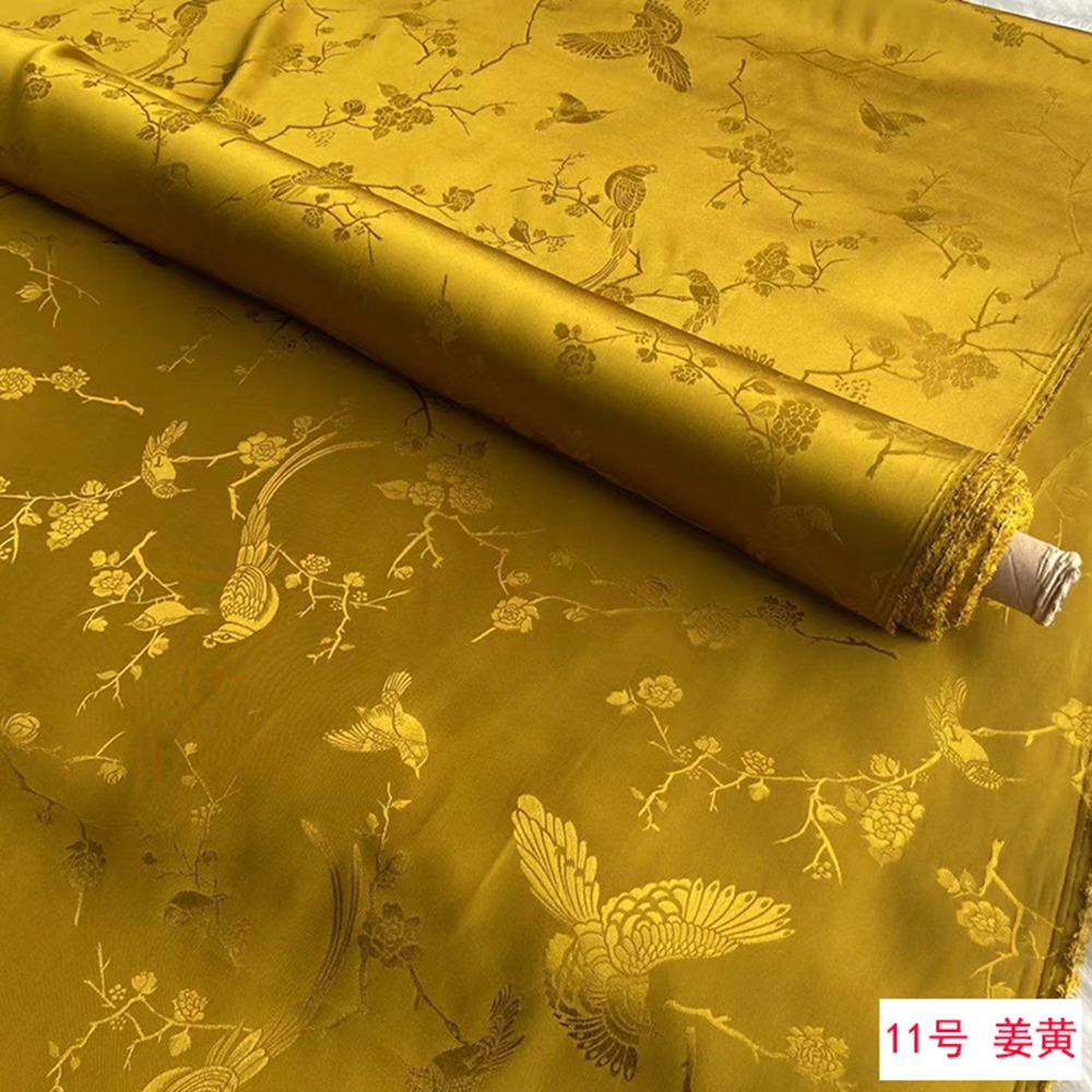 30mm 100% Mulberry Silk Jacquard Fabric 45" Wide