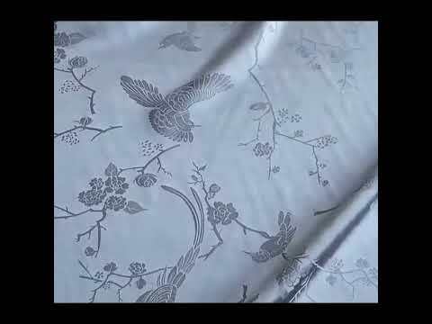 30mm 100% Mulberry Silk Jacquard Fabric 45" Wide