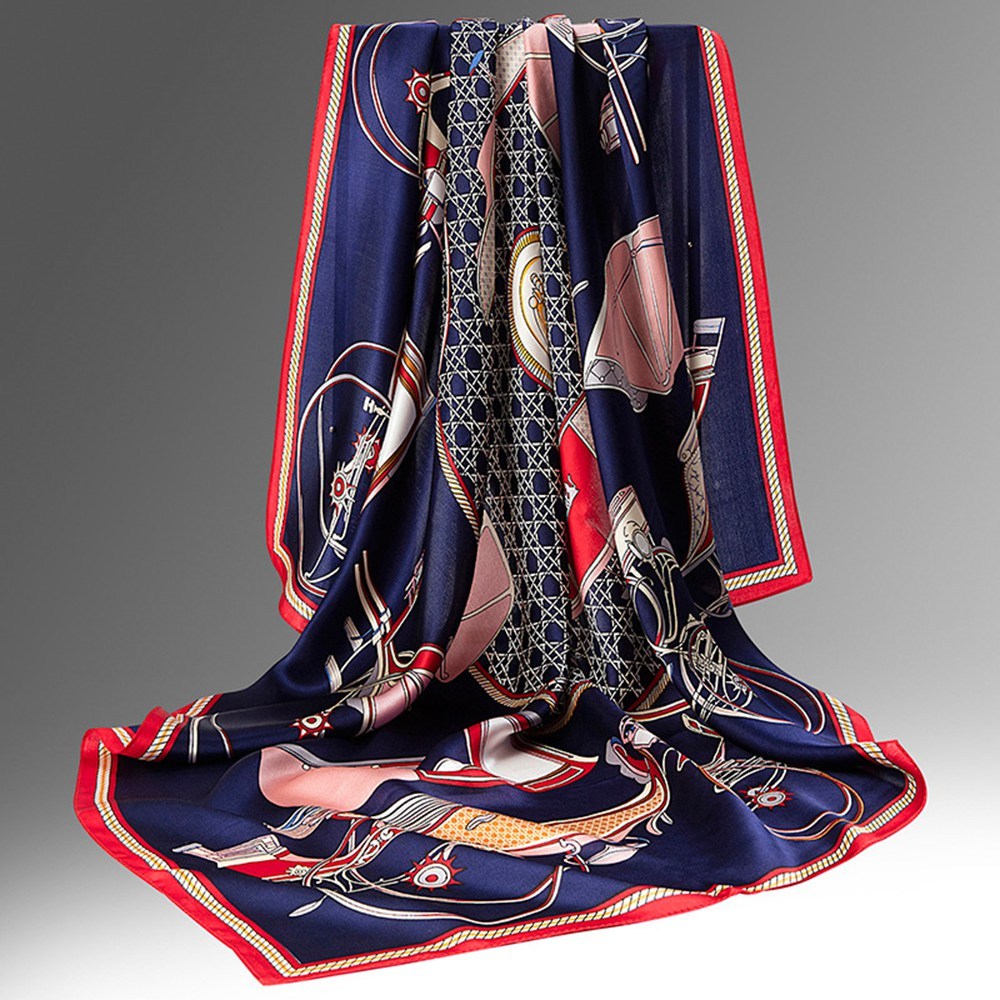 100% Silk Floral Scarves