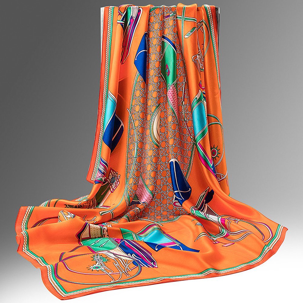 100% Silk Floral Scarves