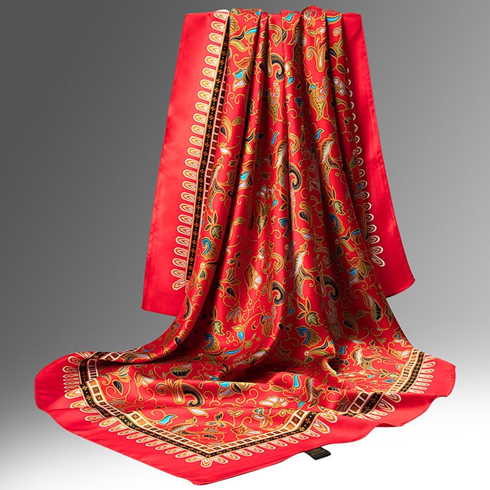 100% Silk Floral Scarves