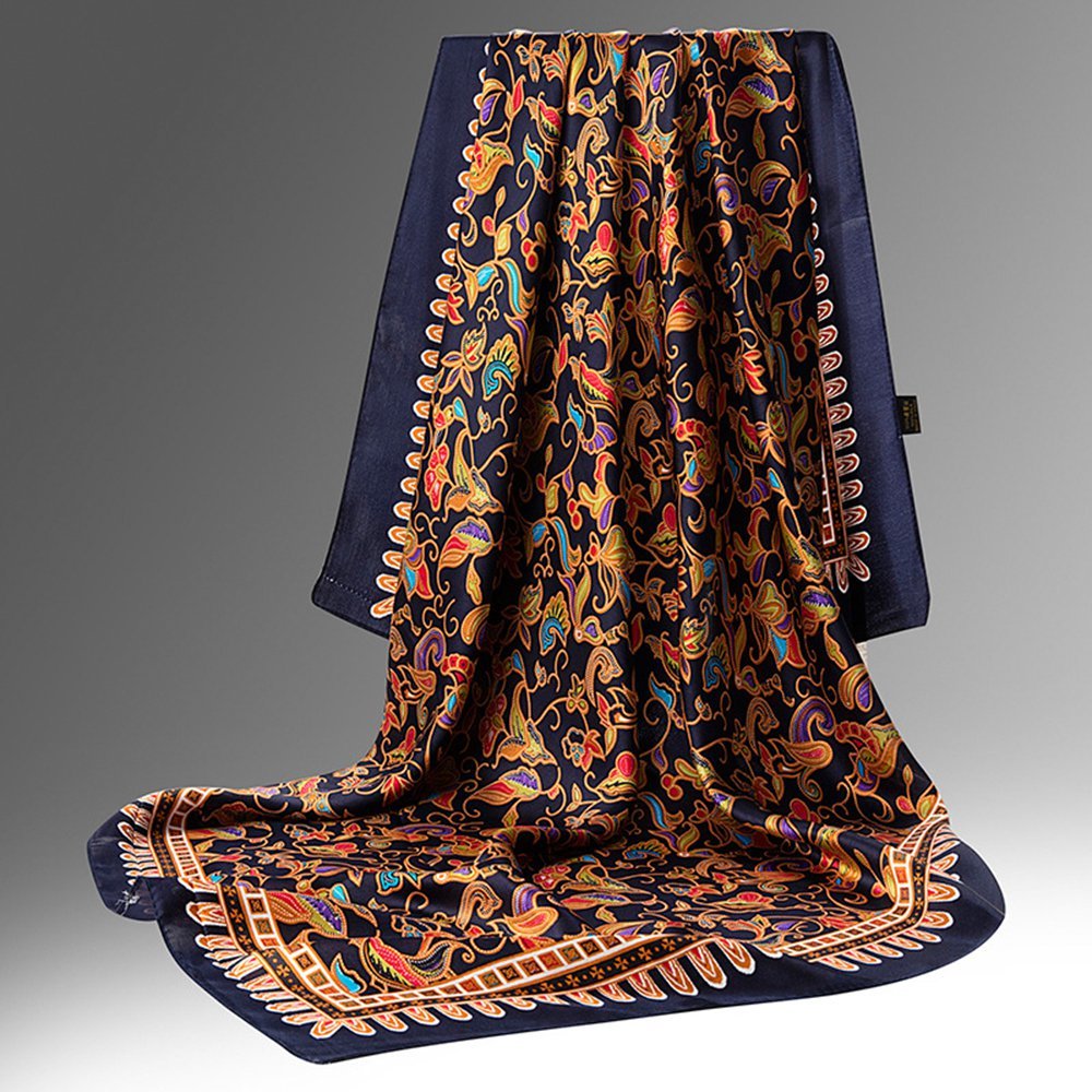 100% Silk Floral Scarves