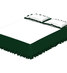 White & Dark Green