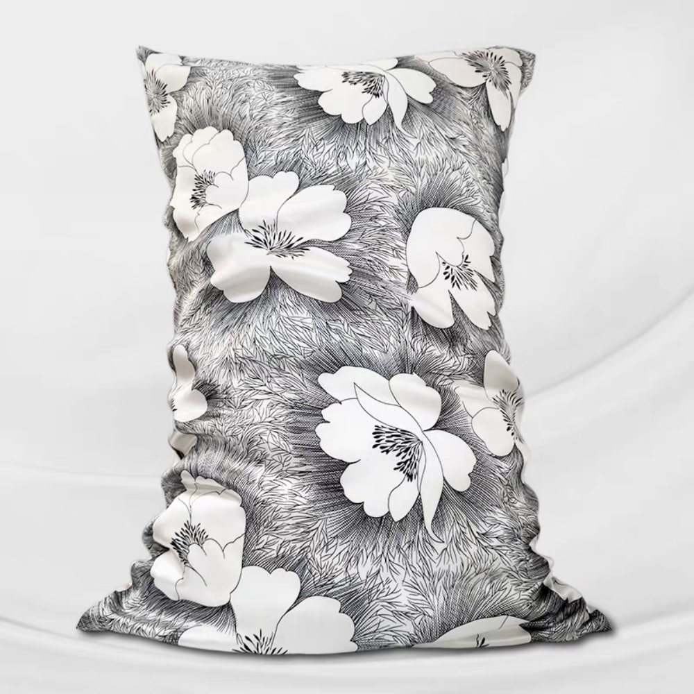 Floral Silk Pillowcase
