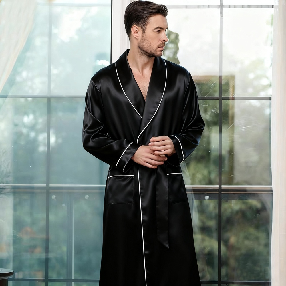 Men's Silk Dressing Gown