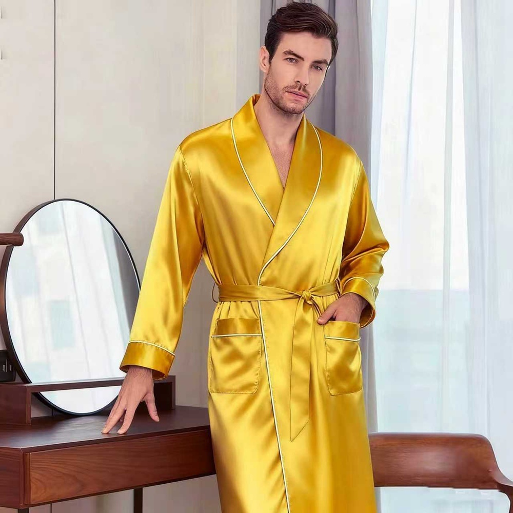 Men's Silk Dressing Gown