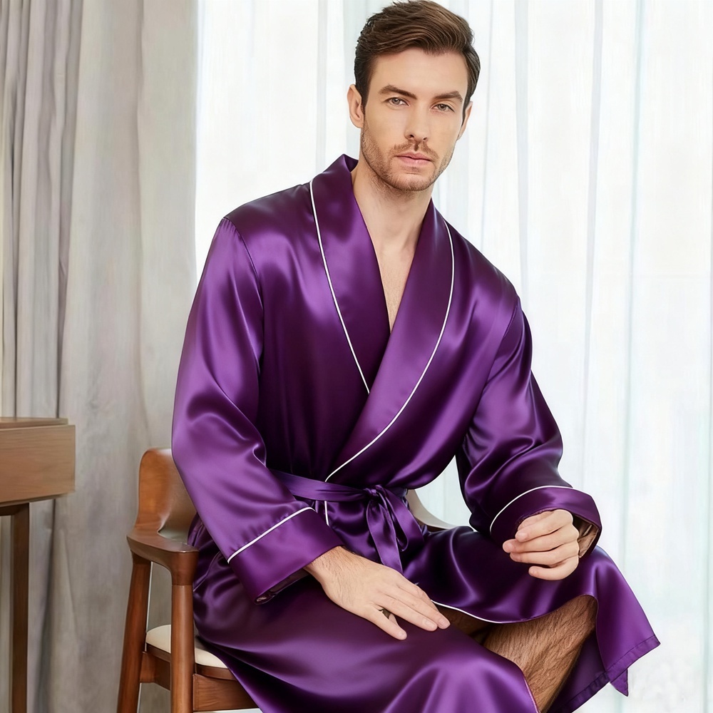 Men's Silk Dressing Gown