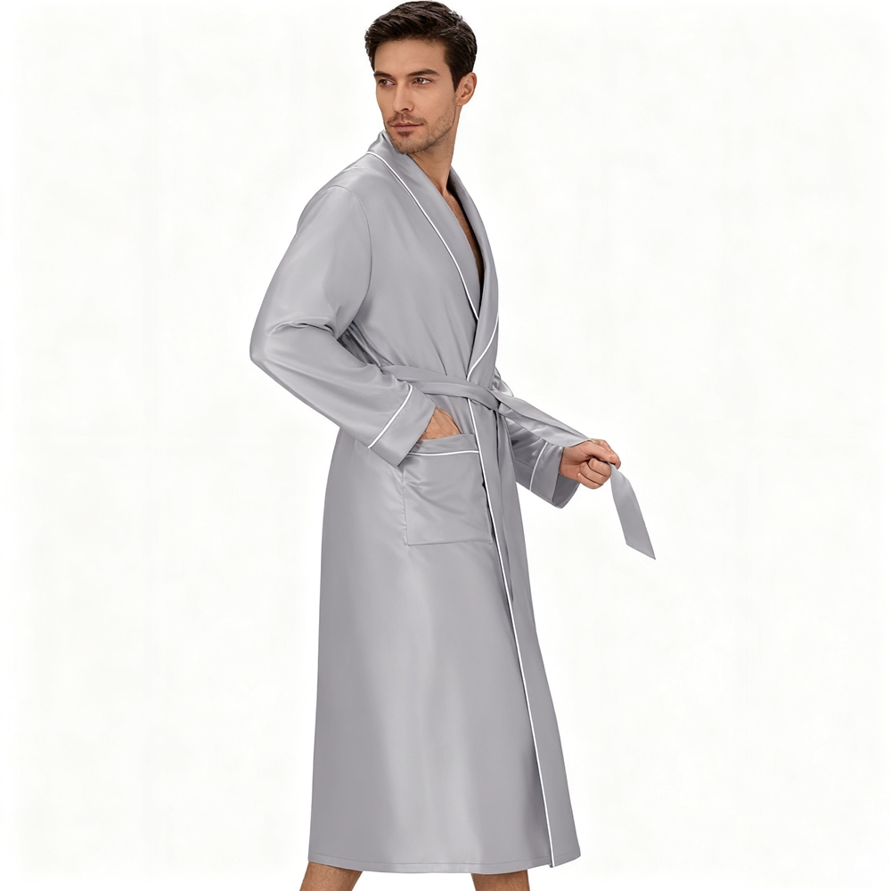 Men's Silk Dressing Gown