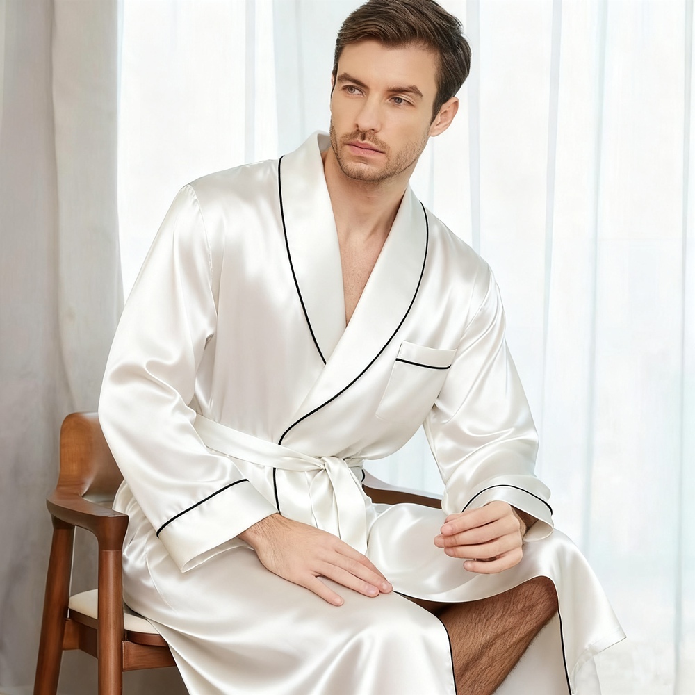 Men's Silk Dressing Gown