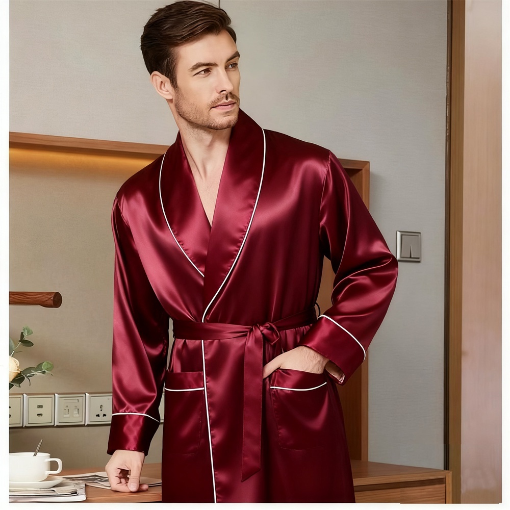 Men's Silk Dressing Gown