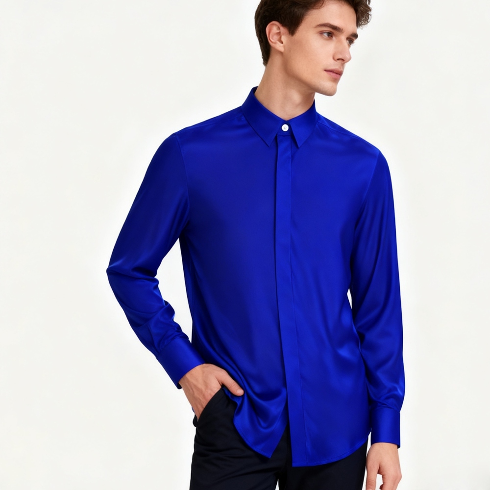 Men's 40 Momme Silk Dress Shirts
