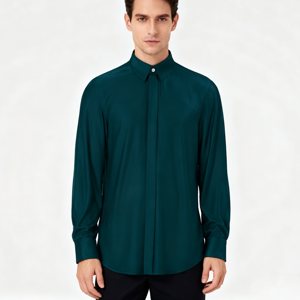 Men's 40 Momme Silk Dress Shirts