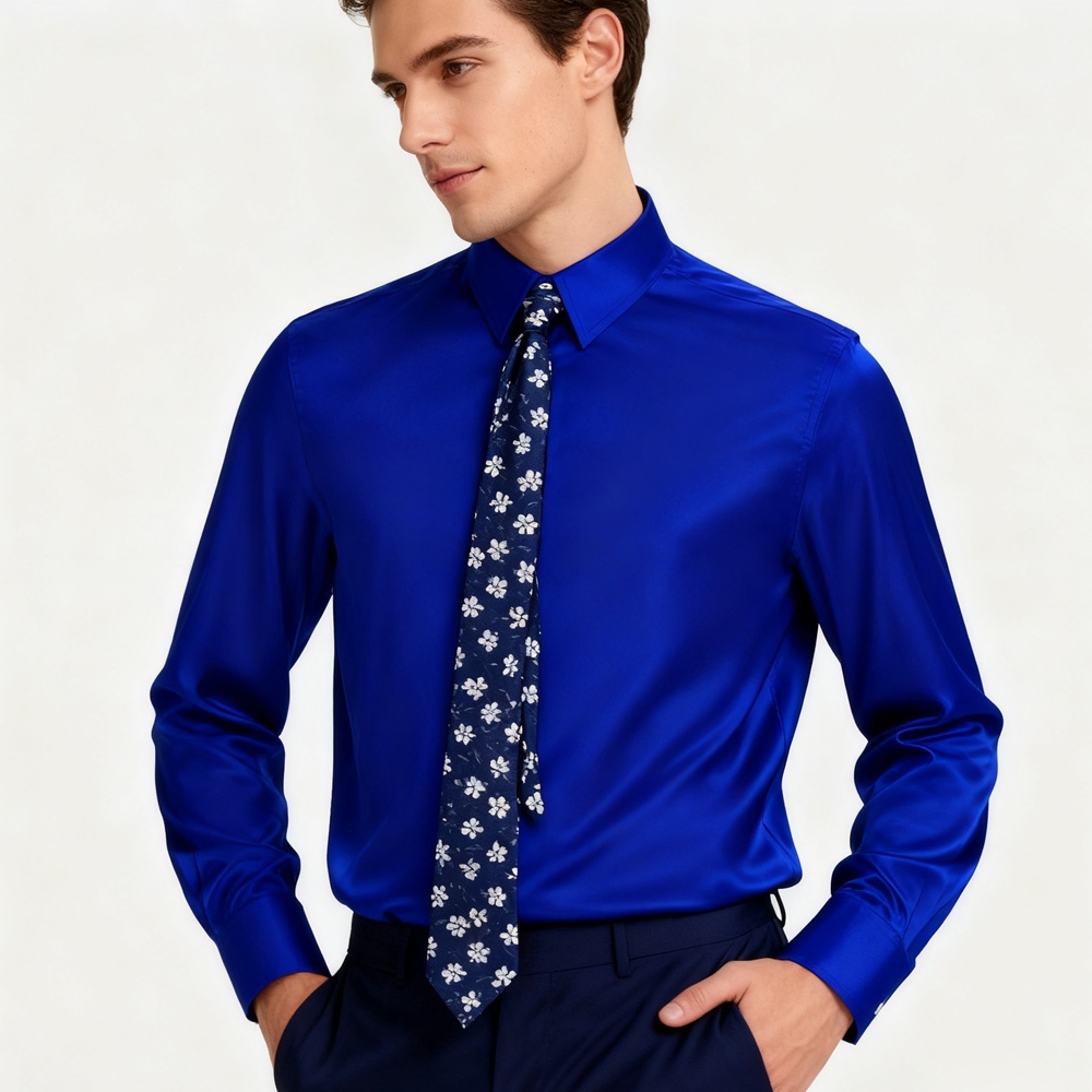 Men's 40 Momme Silk Dress Shirts