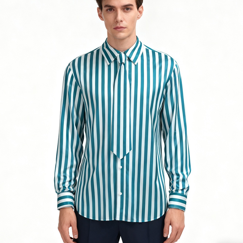 Men's Striped Silk Shirts