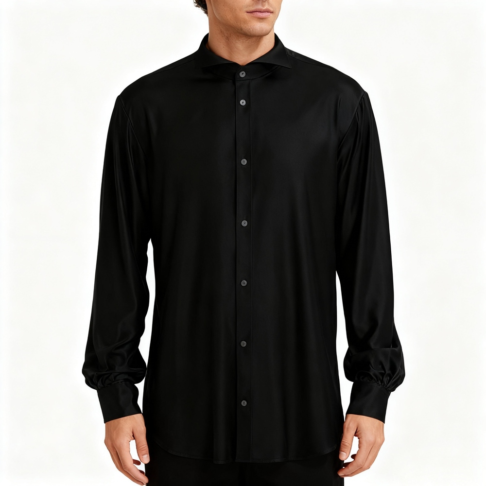 Men's Silk Wing Tip Collar Shirts