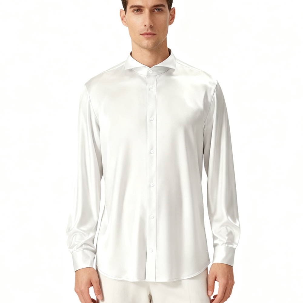 Men's Silk Wing Tip Collar Shirts