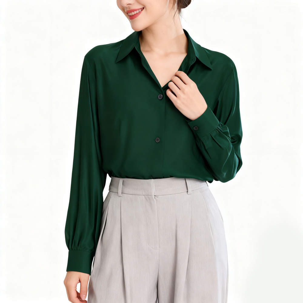 Women's Silk Fitted Shirts