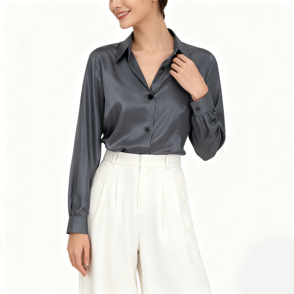 Women's Silk Fitted Shirts