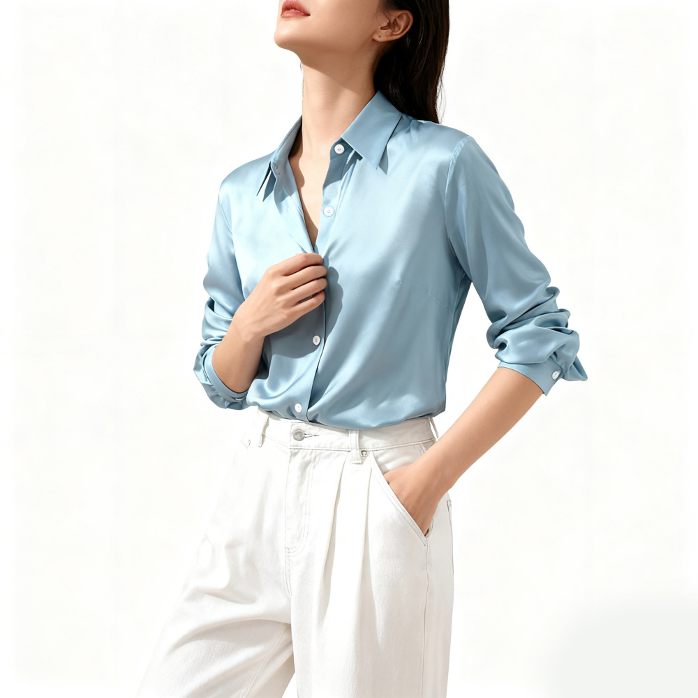 Women's Silk Fitted Shirts