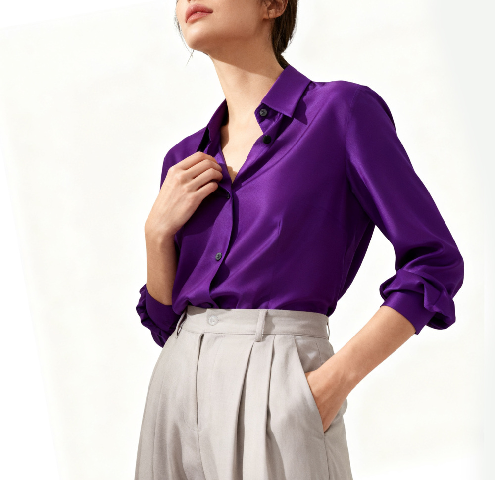 Women's Silk Fitted Shirts