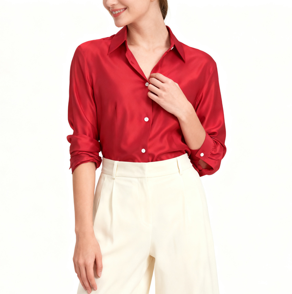 Women's Silk Fitted Shirts