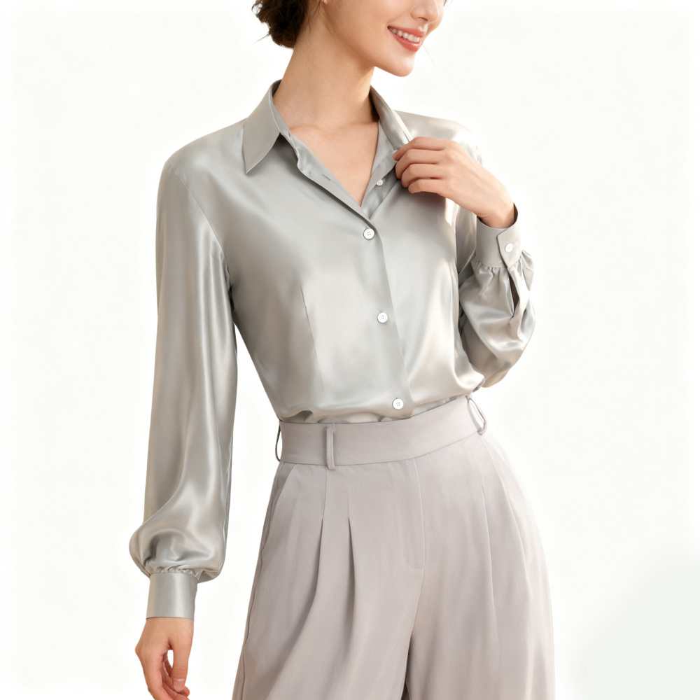 Women's Silk Fitted Shirts