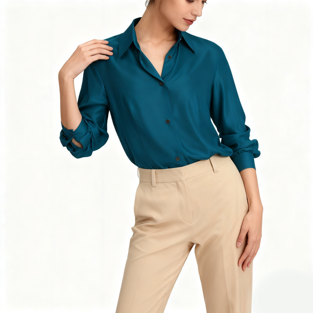 Women's Silk Fitted Shirts